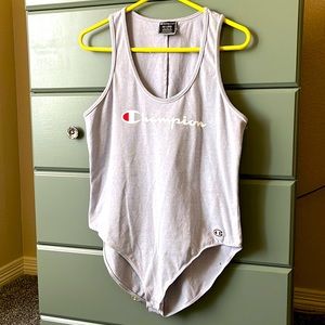 Champion light gray bodysuit: Size 2 X